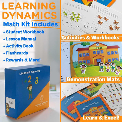 LEARNING DYNAMICS 15 Counting, 4-7 Minute Math Program Numeric & Math Learning Program Includes Flashcards