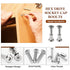 Jersvimc 10 Pair(20 M6x16mm M6 Countersunk Piece) Hex Drive Socket Cap Bolt with Allen Wrench, Silver Furniture