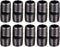 Heavy Duty Industrial Malleable Black Steel Pipe, 1/2 in. x 2-1/2 in. Pre Cut Threaded Pipe Nipple (10-Pack)