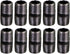 Heavy Duty Industrial Malleable Black Steel Pipe, 1/2 in. x 2-1/2 in. Pre Cut Threaded Pipe Nipple (10-Pack)