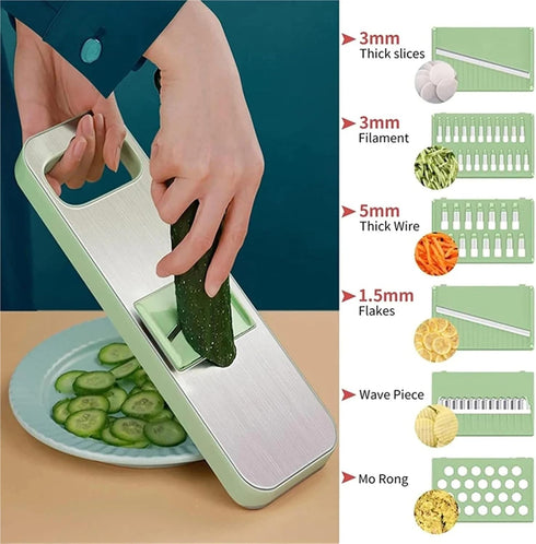 JJKSKV 1) Stainless Steel Vegetable Shredder Handheld Cutter for Potatoes, Cucumbers, Carrots Compact Kitchen Tool