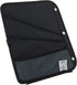 Case It Black 5-Tab Binder Accessory, 6 Pocket Expanding File, Fits Standard 3 Ring Letter Size Binder
