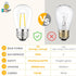 Svater 15 Pack 2W S14 Replacement LED Bulbs, Dimmable Vintage Edison Lights, E26 Base, IP65 Waterproof
