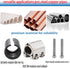 Pipe Repair Clamp for 11/4inch OD (32mm-35mm), Emergency Leak Sealer for Copper, Plastic, Galvanized Pipes