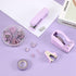 Office Supplies Set, Desk Accessory Kit, Includes Stapler, Staples, Tape Dispenser, Clips, for Women Christmas Gift