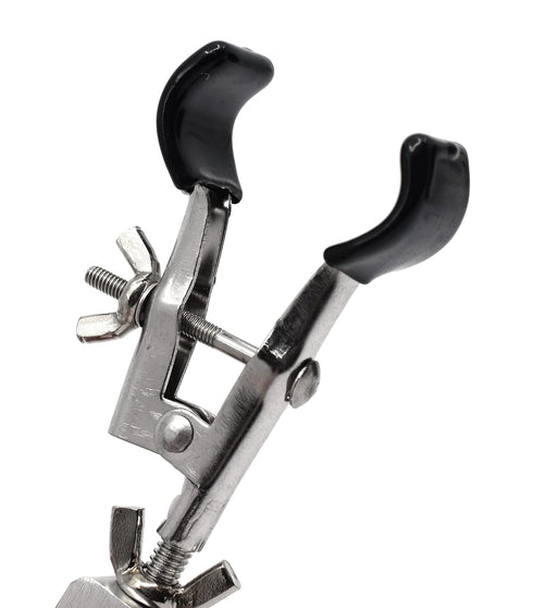 EISCO 5PK Burette Clamp with Bosshead/Test Tube Holder - PVC Coated, Opens up to 45mm