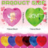 BBTO 720 Sheets Heart Shaped Sticky Notes, 3 x 3 Inch Colorful Memo Pads for Valentine's Day, Removable