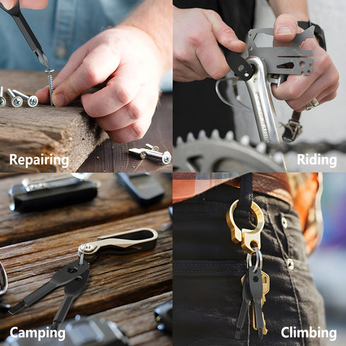 4-in-1 Gifts for men, Father's Day gifts Pocket Screwdriver Keychain Tools, Mens for Dad Husband Boyfriends Cool