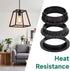Josojoou 10PCS E26/E27 34/40/40.5mm, Lamp Shade Ring, Three Sizes Lamp Parts, Black Lamp Shade Adapter Ring, Inner