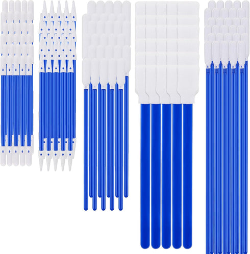 Dansib 500 Pack Foam Tip Cleaning Swab Kit Cleanroom Sponge Stick 5 Types