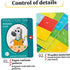 Nuiorfty 1 Set Magnetic Fraction Tiles Educational Colorful Fraction Manipulatives with Magnetic Snap Writable Erasable