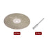 10pcs Diamond Cutting Wheel 35mm Full Sand Diamond Wheels Cut Off Discs with 2pcs 3mm Mandrel for Rotary Tools