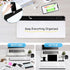 DOLLAR BOSS Small Glass Desk Whiteboard with Storage Drawer, Desktop Dry Erase Board, Office Supplies with 4 Markers