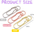 Pen Holder for Notebook, 20PCS Metal Pen Clips with Heart, Cute Journal Paperclips, Large Size Pencil Holder (Rose Gold)