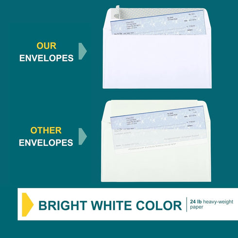 EnDoc #6 3/4 Security Envelopes, Self-Seal, 500 Count, 6 1/2 x 3 5/8 Inch, Privacy Tinted Windowless