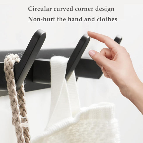 ULIBERMAGNET Heavy Duty Magnetic Coat Hooks, Strong Rubber Magnetic Rack for Refrigerator, Metal Cabinet, Door