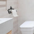 2pcs FOMIYES Vintage Rustic Cast Iron Toilet Paper Holder Wall Mounted Bathroom Paper Towel Rack Farmhouse Style Tissue