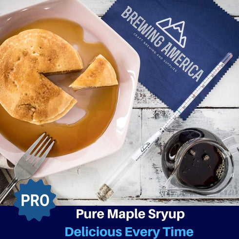 USA Made Maple Syrup Hydrometer Density Meter, Sugar and Moisture Content Measurement, BRIX & Baume Scales