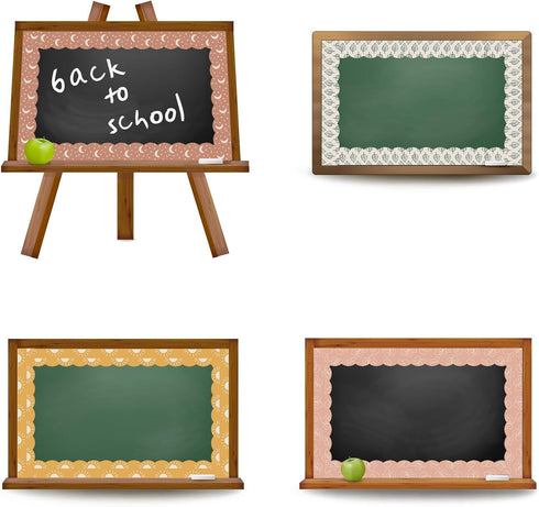 Whaline 82Ft Modern Boho Bulletin Board Borders, Sun Moon Leaves Trim Border for School Classroom Office Decor