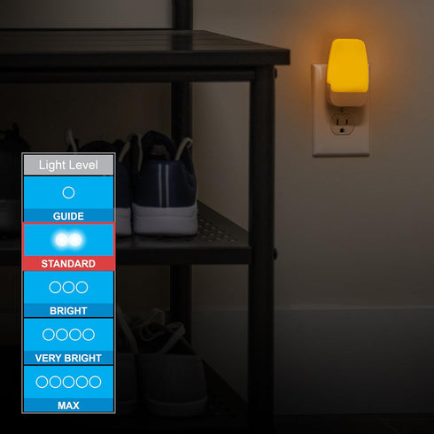 Home,86153, 4 Pack GE Sleeplite Night Lights Plug Into Wall, Dusk to Dawn Sensor, Ambient Lighting, Sleep Aid, Bathroom