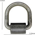 GRIPON 1/2-inch Weld-on Flip D-Ring Anchor, Pack of 12, 4,000lbs Working Load Limit Capacity