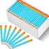 Outus 144 Pieces Light Blue Golf Pencils - HB Half Pencils with Eraser - 3.5 Inch Mini Pencils for Kids Baby Shower