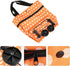 Ciglow Shop.(12-Orange) Shopping Bag, Oxford Cloth Reusable Shopping Bags with Wheel Rolling Dual-Purpose Foldable