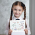 XY Axis Graph Dry Erase Board, 9" x 12" Double-Sided Coordinate Grid for Classroom and Home