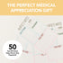 Tiny Expressions Nurse Notepads - 50 Tear-Away To-Do List Sheets, Nursing Planner & Desk Accessories, Made in the USA