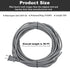 36Ft Vacuum Cleaner Power Cord Replacement for Shark Navigator Lift-Away NV341 NV402 NV450 NV502 Upright Vacuum,Rotator Lift-Away Pro NV355 NV356 NV357 UV400 UV540 NV36 NV60 NV80 NV360 NV370 NV585