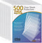 KTRIO 500 Pack Clear Sheet Protectors 8.5 x 11 inch for 3 Ring Binder, Top Loading Plastic Sleeves, Letter Size