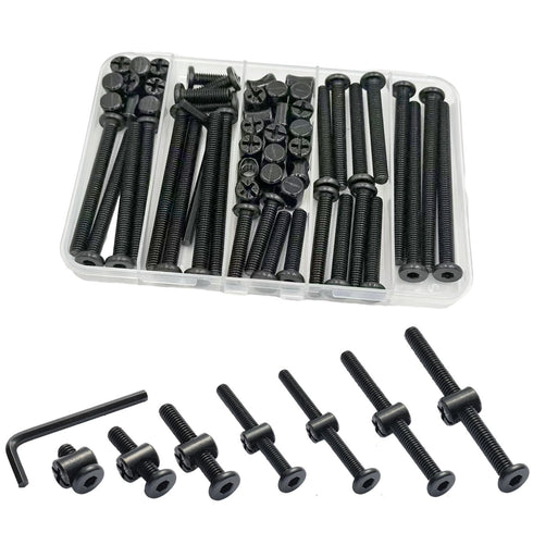 Hincell Crib Screws Hardware Replacement Kit, 28 Set Baby Bed Frame Bolts &Barrel