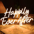 5V 15.75"X9.2" SYLHOME Happily Ever After LED Neon Light Sign Wedding Party Birthday Neon Art Wall Sign Decor USB