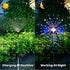 XIHAMA Solar Garden Lights 2 Pack, Fairy Firework Lights for Outdoor Yard Planter Pathway Patio Party Wedding