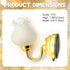 ANosteie 1: 12 Dollhouse Lights Scale Vintage Wall Sconces Dollhouse Lighting Tulips Shape Metal Wall Lamp for DIY