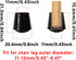 bociloy 16Pcs 7/16 Inch 11mm 12mm) Round Chair Leg Caps, Flexible Rubber Tips Cover Furniture Foot Protectors Floor