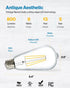 6 Pack Bulbs ST64, Bulb, 800 8.5W (60W 4000K E26 Dimmable Sunco Edison LED Clear Vintage Filament Waterproof LM