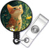 Generic Lovely cat Retractable ID Card Badge Holder with Alligator Clip, Name Nurse Decorative Badge Reel Clip on Card