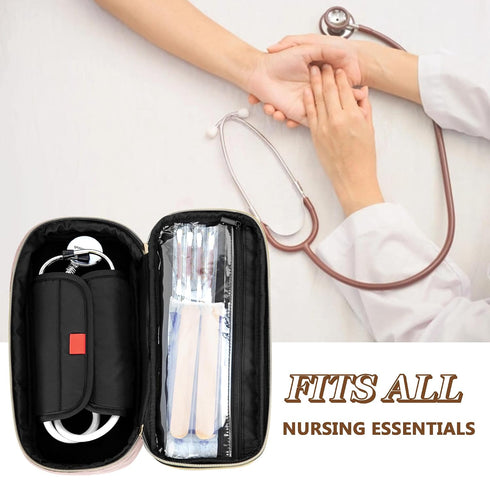 3M Damero Double Layer Stethoscope Case Compatible with Littmann/ADC/Omron Stethoscope, Stethoscope Carrying Case