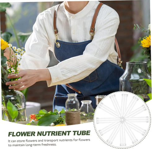50Pcs GALPADA Flower Nutrition Tubes Portable Floral Water Containers for Fresh Flower Preservation Height for Roses