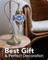 Yarra-Decor Turkish Moroccan Mosaic Table Lamp with Bronze Base, Handmade Tiffany Mosaic Glass Bedside Lamps
