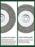 Crimped Wire Wheel Brush 4in with 5/8-11 Threads Arbor for 4-1/2" Angle Grinder, 2pcs