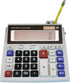 Lily's Home Large Desktop Calculator with Built-in Pen & Pencil Holder, 12-Digit Display for School and Office