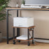 TUTOTAK 2 PS01BB001 Tier Printer Stand, Rolling Printer Cart with Power Outlets and USB Ports, Mobile Printer Table