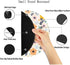 Round Gaming Mouse Pad, Non-Slip Rubber Base Mat with Stitched Edge 7.9 x 7.9 Inch, Adorable Flower