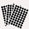 162 Pcs Self-Adhesive Plastic Screw Hole Covers Stickers, Black for Wood Furniture Cabinet Shelve Plate