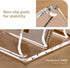 4-Section SANRUI Acrylic Desk File Sorter Organizer Holder, Clear Vertical Letter File Folder Rack, Notebook Magazine