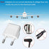 12 Pack European Plug Adapter, US to Europe Type C Plug Adapter, Travel Adapter for European Wall Outlets