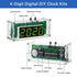 4-Digit MiOYOOW DIY Digital Clock Kit with Acrylic Shell, Electronics Alarm Clock Soldering Practice Kit