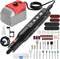 Ecarke Cordless Rotary Tool Kit Compatible with Milwaukee 18V Battery, 25000RPM 5-Speed